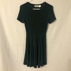 Jumping Joy Dark Green Fit and Flare Dress Size Small